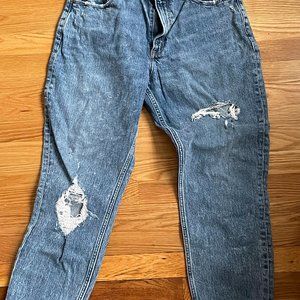 Abercrombie & Fitch Curve Love High Rise Mom Jeans Size 12 Regular